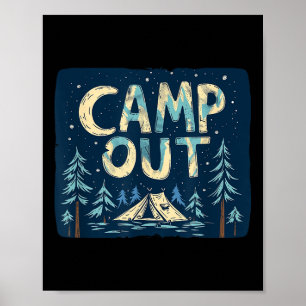 Camp-Out für Nachtkostüme für Erwachsene und Kinde Poster
