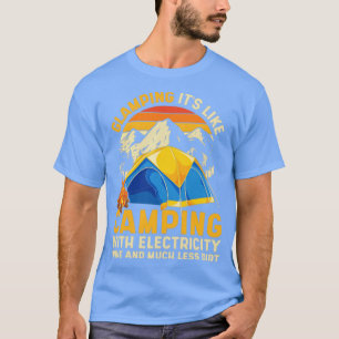 Camp Outdoor Glamping Naturcamper Retro Camping T-Shirt