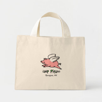 Camp Pigasus, blau-weiß gestreifte Tasche