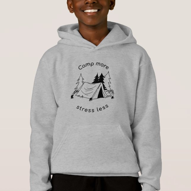 Camp plus stress moins Sweat - shirt à capuche (Devant)