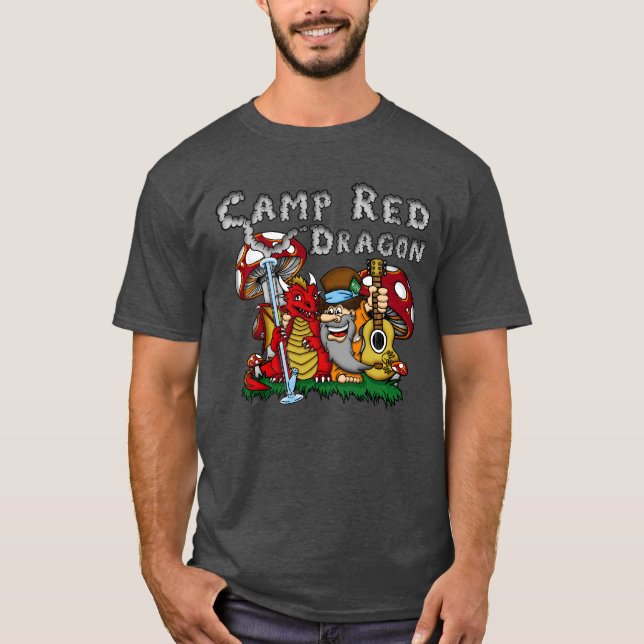 Camp Red Dragon 2025 B.A.T. Charcoal D/S T-Shirt (Devant)