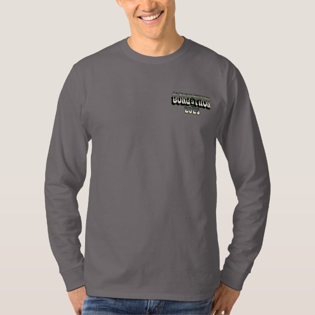 Camp Red Dragon 2025 B.A.T. Dunkelgrauer Langschla T-Shirt (Vorderseite)
