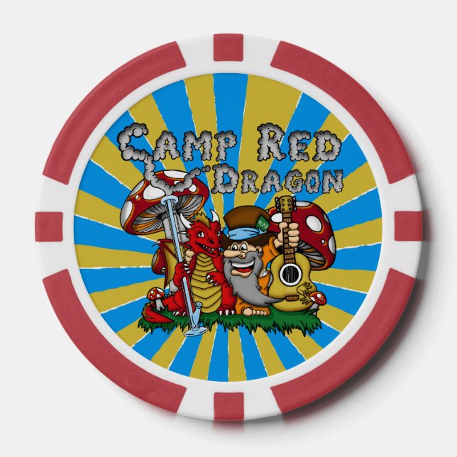 Camp Red Dragon 2025 B.A.T. Pokerchips (Vorderseite)