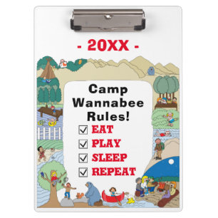Camp Road Trip Clipboard Klemmbrett