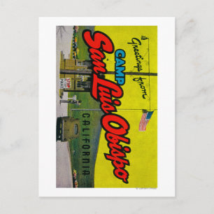 Camp San Luis Obispo, Kalifornien Postkarte