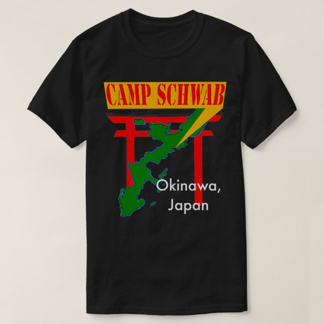 Camp Schwab, Nago, Okinawa, Japan  T-Shirt (Design vorne)
