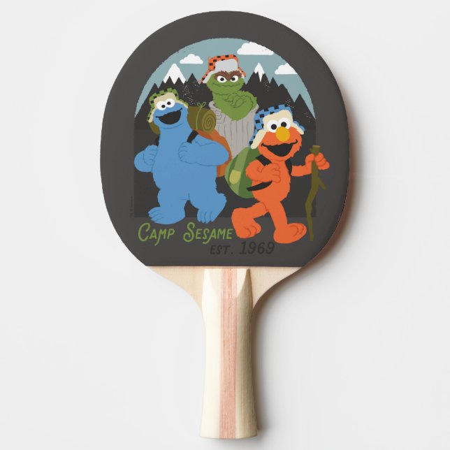 Camp Sesamstraße EST. 1969 Tischtennis Schläger (Vorderseite)
