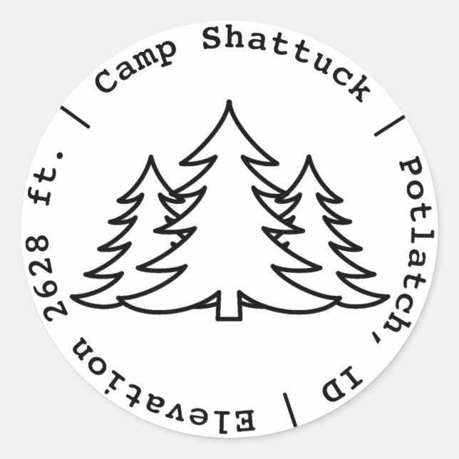Camp Shattuck - Aufkleber für Briefmarke (Vorderseite)