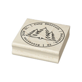 Camp Shattuck - Briefmarke Logo - Briefmarke aus G Gummistempel