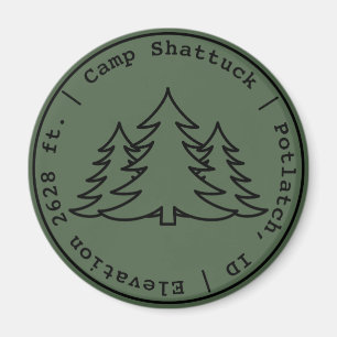 Camp Shattuck - Briefmarke Logo - Magnet