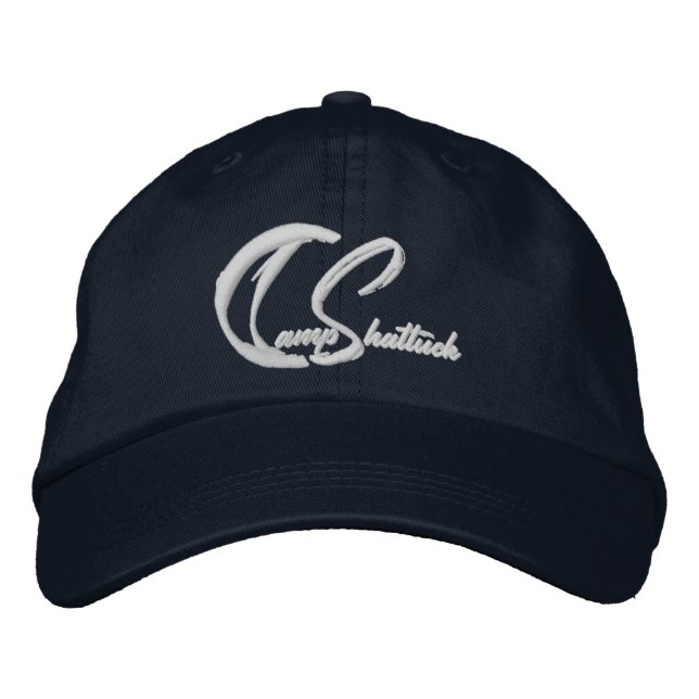 Camp Shattuck - verstellbare Kugelkappe Bestickte Baseballkappe (Vorderseite)