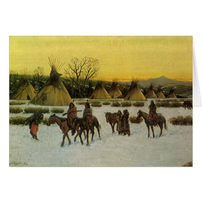 Camp Sioux à Wounded Knee par John Hauser (Devant horizontal)