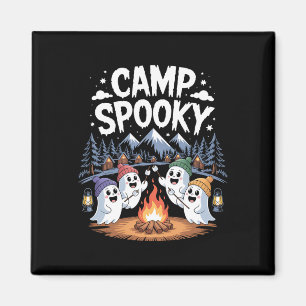 Camp Spooky Halloween Camping Wandern Männer Fraue Magnet
