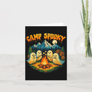 Camp Spooky SommerHalloween Niedlich Ghost Karte