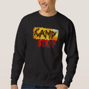 Camp Staff Summer Campground Gastgeber Crew Berate Sweatshirt