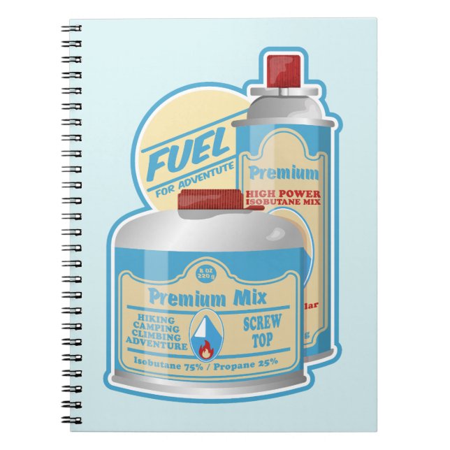 Camp Stove Gas Kanister Propane Butane Notizblock (Vorderseite)