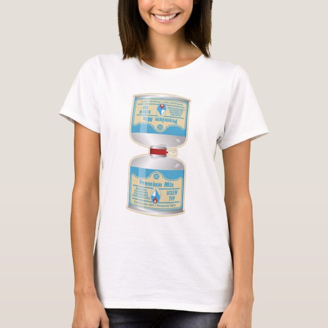 Camp Stove Gas Kanister Propane Butane T-Shirt (Vorderseite)