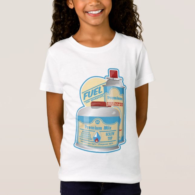 Camp Stove Gas Kanister Propane Butane T-Shirt (Vorderseite)