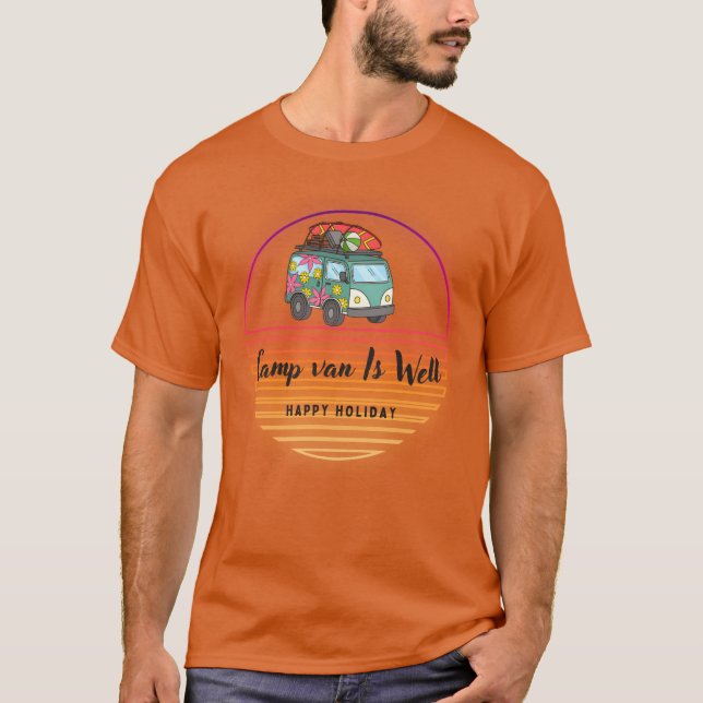 Camp Van is Well Happy Holiday T-Shirt (Vorderseite)