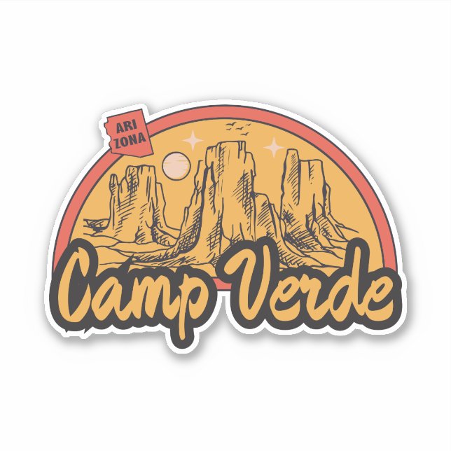 Camp Verde, Arizona Aufkleber (Vorderseite)