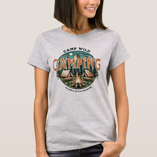 Camp Wild, Alaska Style T-Shirt (Vorderseite)
