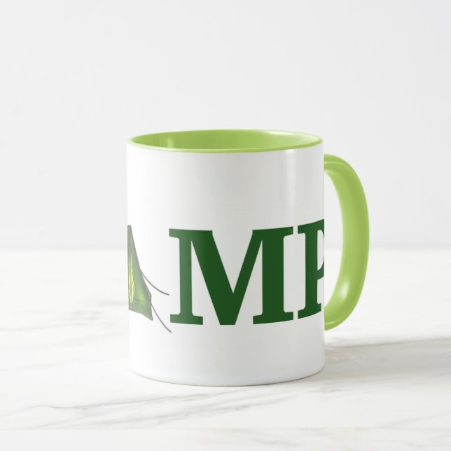 Camp Zelt Sommer Camping Wandern Tasse (VorderseiteRechts)