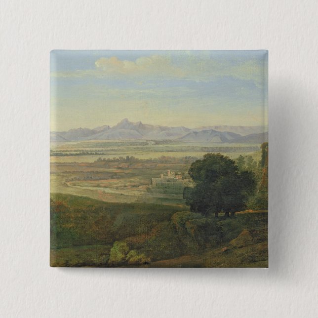 Campagna-Landschaft Button (Vorderseite)