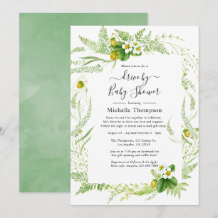 Campagne Aquarelle Rustique de Verdure Invitation
