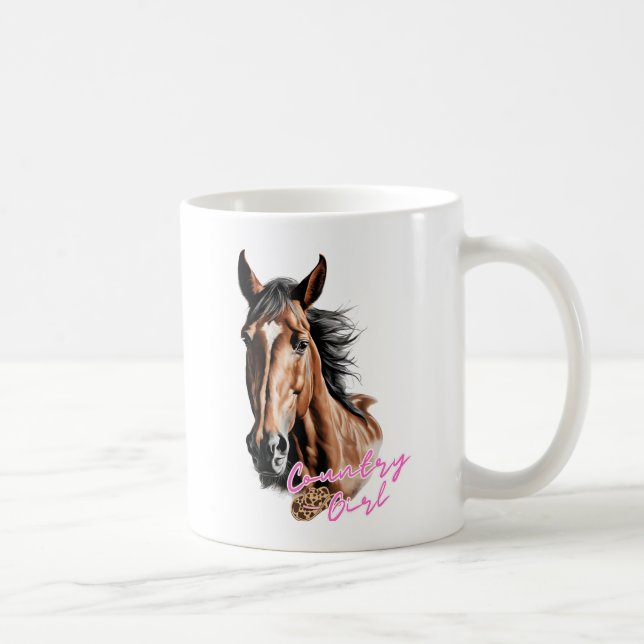 Campagne Cheval Mug (Droite)