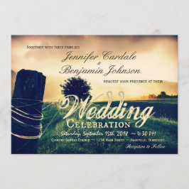 Campagne clôture après les invitations de mariage