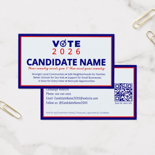 Campagne politique 2026 Candidat Élection Contact (Bureau)