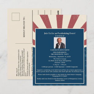 Campagne politique rétro Invitation à lever des fo