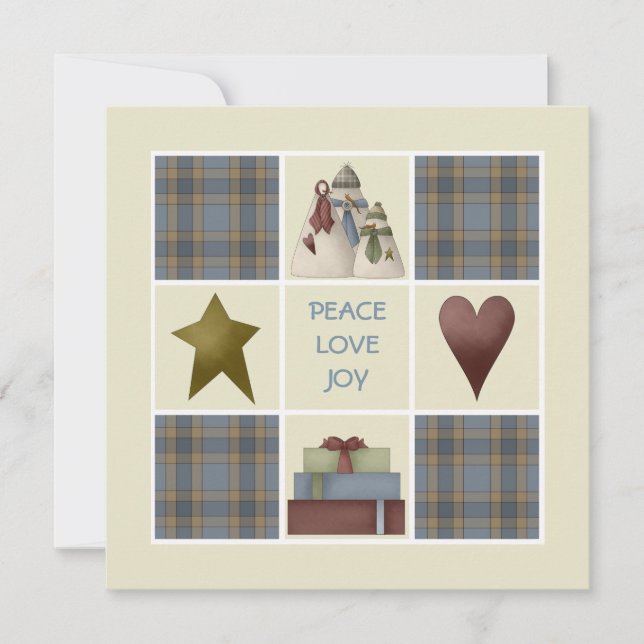 Campagne Style Fêtes Invitations (Devant)