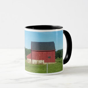 Campagne Vie Rouge Grange Café Mug
