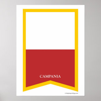 Campanie Italie Région Poster d'Art