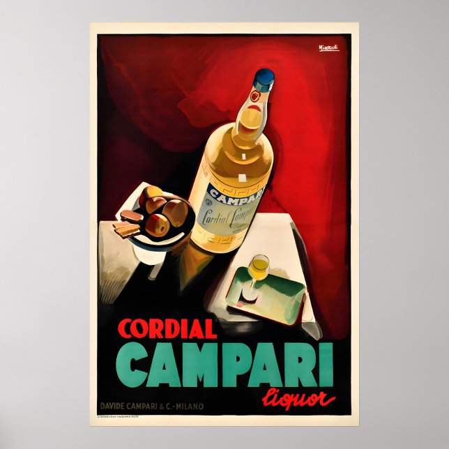 Campari Vintage Poster Drucke (Vorne)