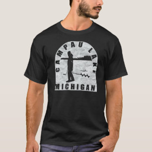 Campau-See-Eisfischen Michigan T-Shirt