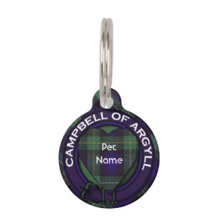 Campbell Argyll Clan karierten schottischen Tartan Tiermarke