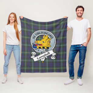 Campbell Argyll Moderner Clan Abzeichen Tartan Kar Fleecedecke