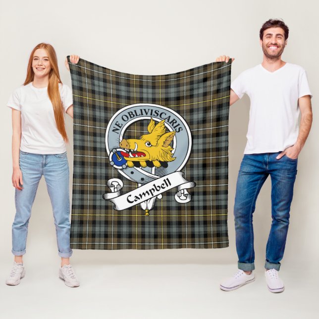 Campbell Argyll Weathered Clan Abzeichen Tartan Ka Fleecedecke (Beispiel)