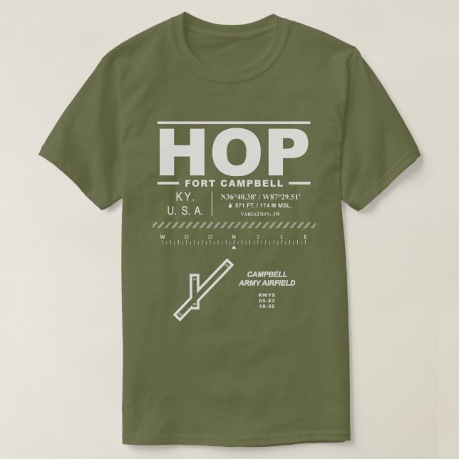Campbell Army Airfield HOP T-Shirt (Design vorne)