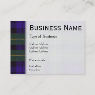 Campbell Breadalbane karierten schottischen Tartan Visitenkarte