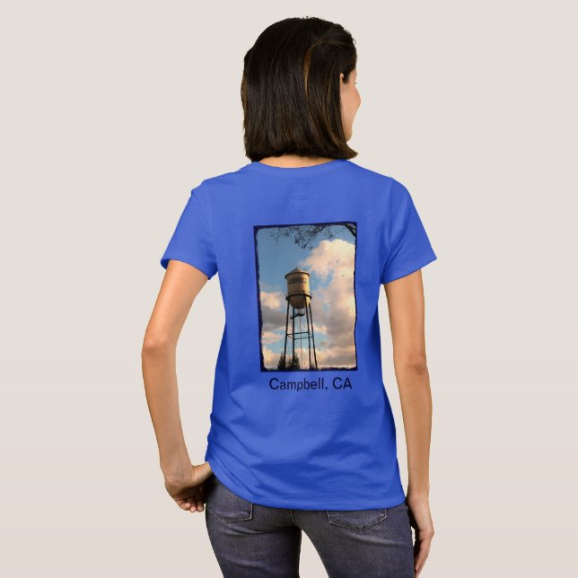 Campbell CA Wasserturm Frauenturm T - Shirt (Schwarz voll)