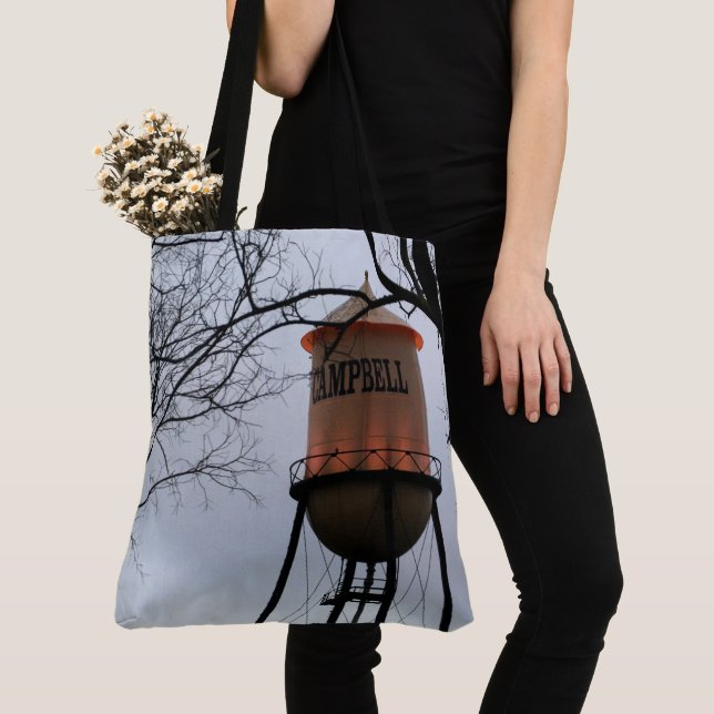 Campbell CA Water Tower Brushed Polyester Tasche (Von Nahem)