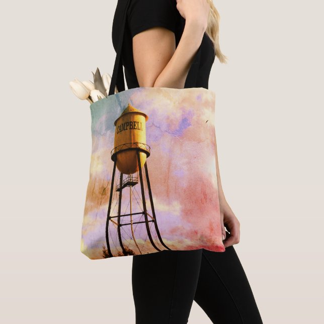 Campbell CA Water Tower Brushed Polyester Tasche (Von Nahem)