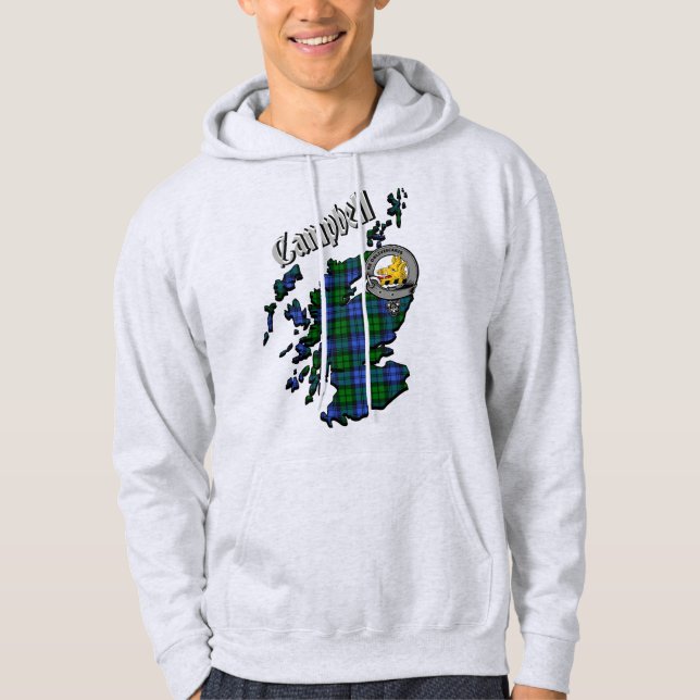 Campbell Clan Abzeichen Adult Hoodie (Vorderseite)