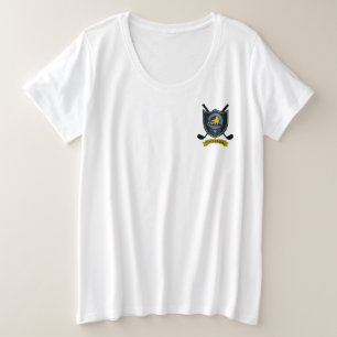 Campbell Clan Abzeichen & Tartan Golf Große Größe T-Shirt