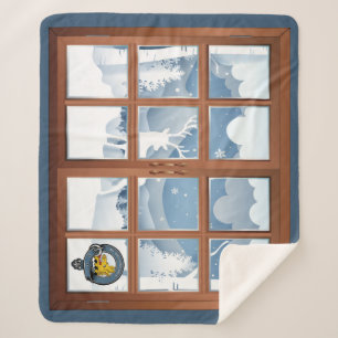 Campbell Clan Abzeichen Winter Scene Medium Sherpadecke