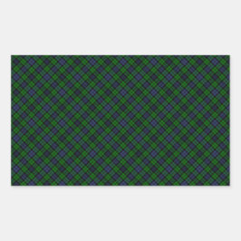 Campbell Clan Tartan Designed Print Rechteckiger Aufkleber
