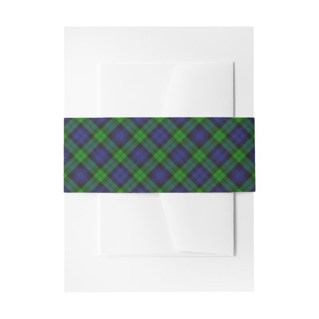 Campbell Clan Tartan Kariert Black Watch Einladungsbanderole (Vorderseite Beispiel)